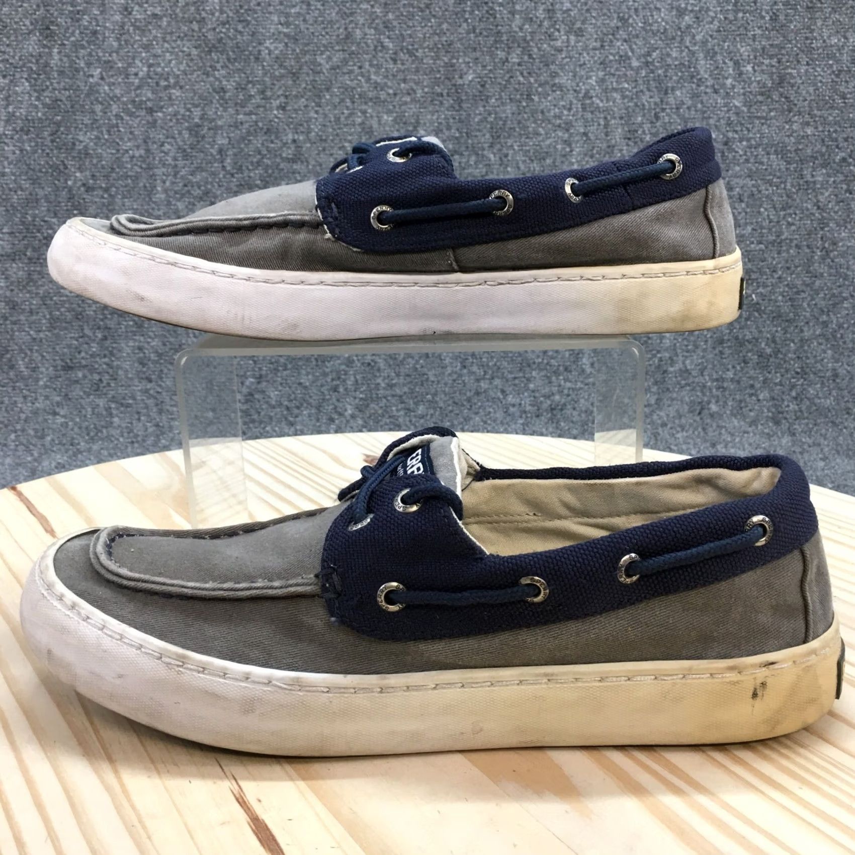 Sperry Sperry Top Sider Boat Shoes Mens 9 M Cutter 2 Eye Casual STS15303 Blue Fabric Shoes Size US M / EU 48-50 / 2 - 2 Thumbnail