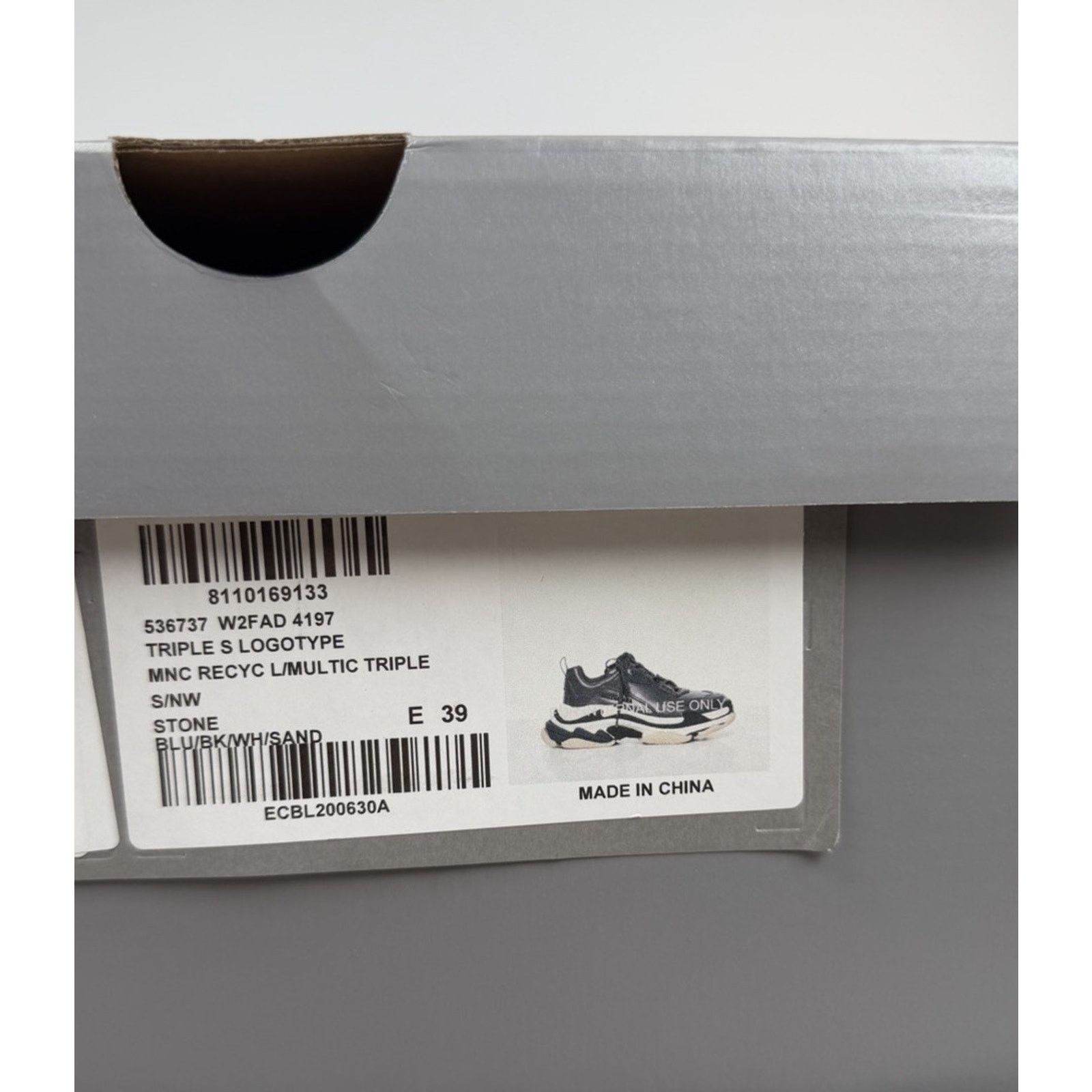 Balenciaga Size 39EU/6US - Balenciaga Triple S Stone Blue NEW Size US 6 / EU 39 - 9 Thumbnail
