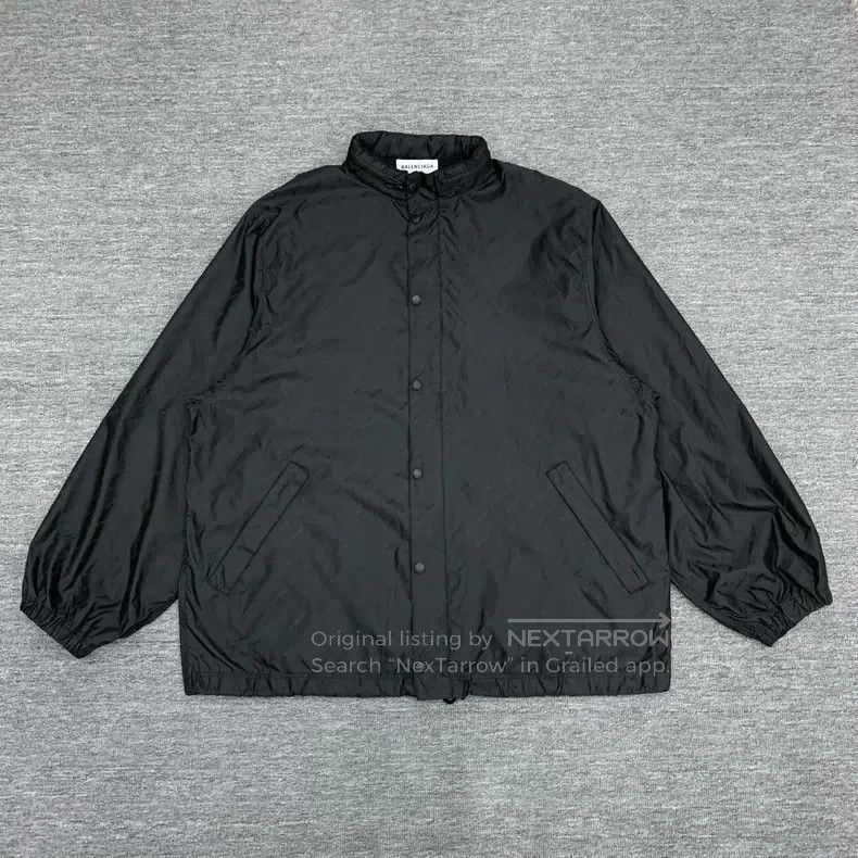Balenciaga Balenciaga Black hidden pattern barrage full-print windbre Size US XS / EU 42 / 0 - 1 Thumbnail
