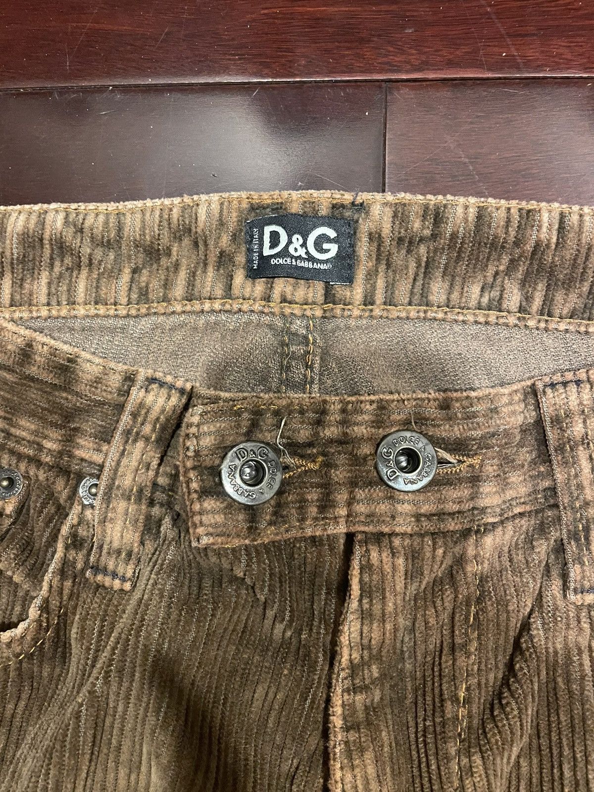 Dolce & Gabbana × Vintage Dolce & Gabbana Brown Corduroy Pants Size US 30 / EU 46 - 6 Thumbnail