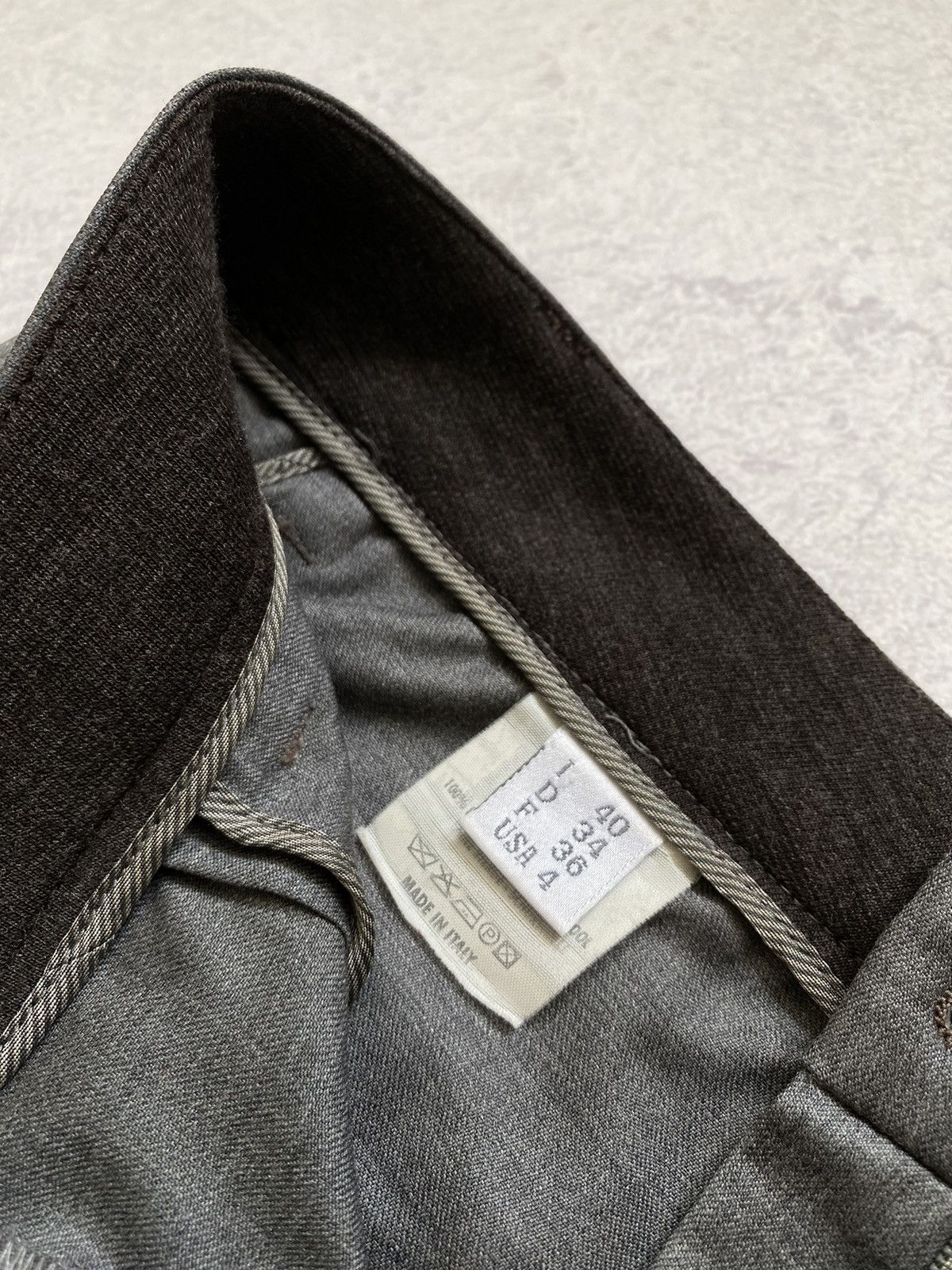 Brunello Cucinelli Gunex By Brunello Cucinelli Grey Wool Cropped Trousers Pants Size 27" / US 4 / IT 40 - 7 Thumbnail