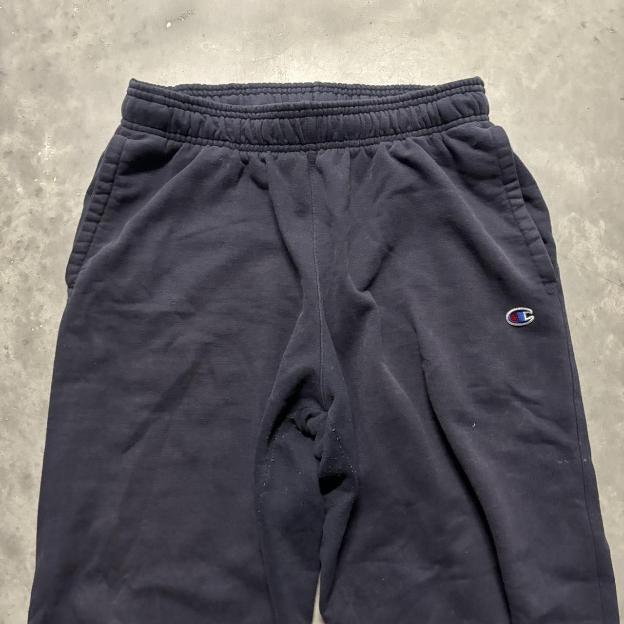 Japanese Brand × Vintage Crazy Vintage Y2K/2000s Navy Blue Skater Essential Sweatpants! Size US 32 / EU 48 - 4 Thumbnail