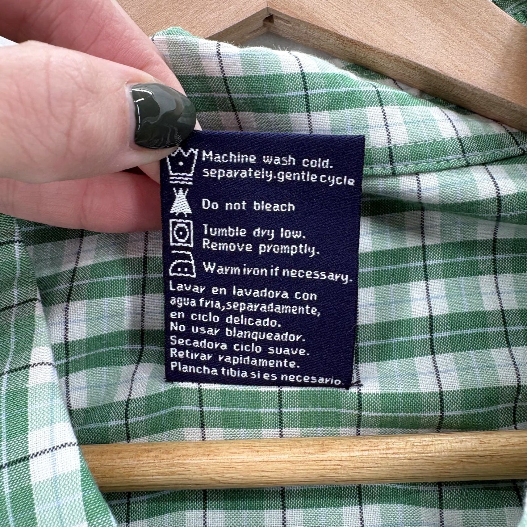 Bugle Boy VINTAGE Bugle Boy Shirt Mens XL Green White Plaid Short Sleeve Button Down NWT Size US XL / EU 56 / 4 - 4 Thumbnail