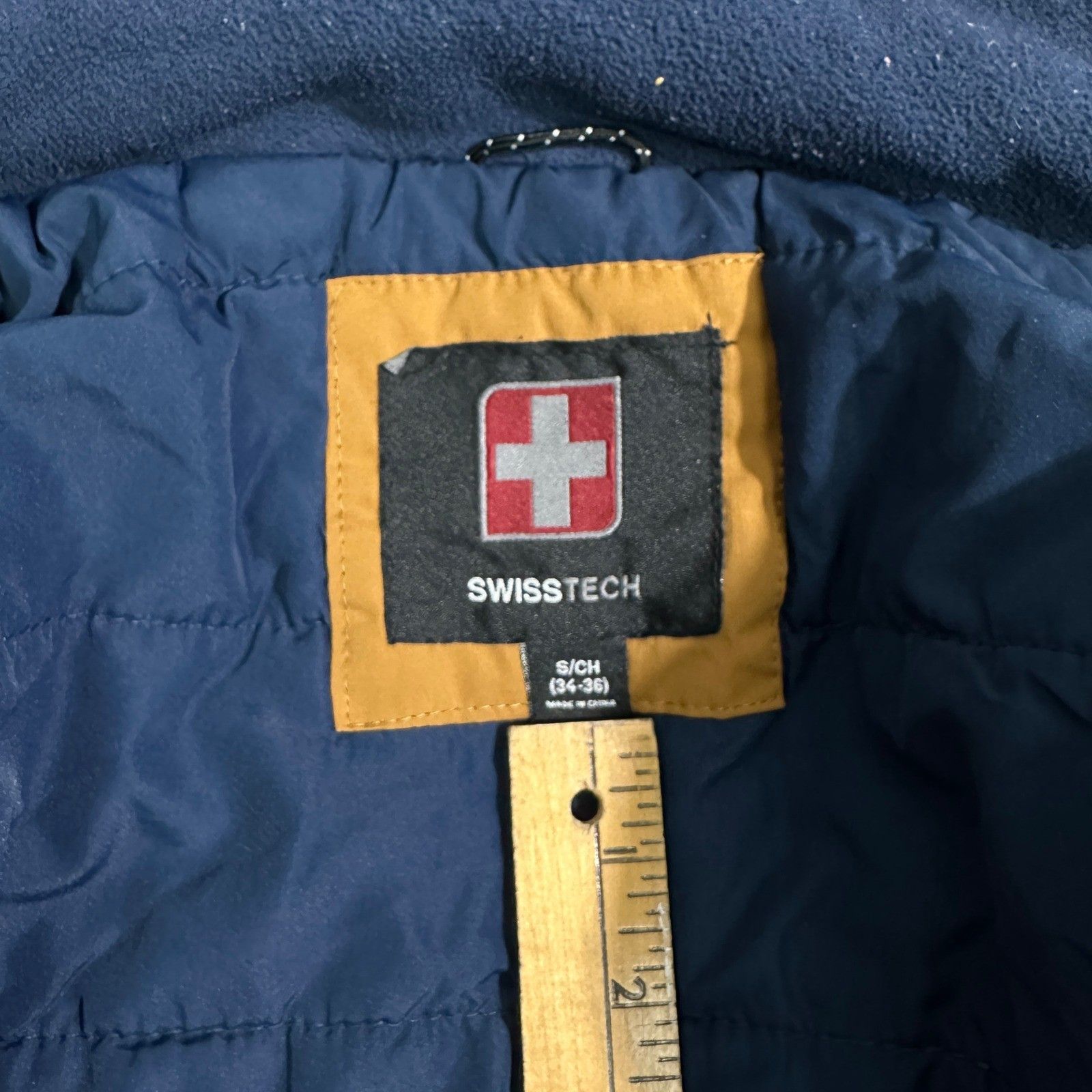 Other Swiss Tech Men's Jacket Size Small Brown Blue Hooded Coat Size US S / EU 44-46 / 1 - 2 Thumbnail