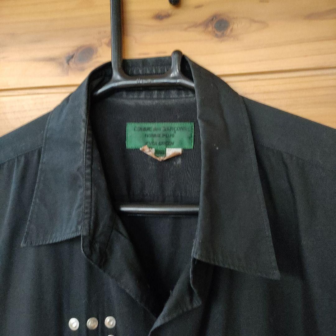 Comme des Garcons Ever Green Studded Camp Collar Long Sleeve Button Up Shirt Size US XS / EU 42 / 0 - 4 Thumbnail