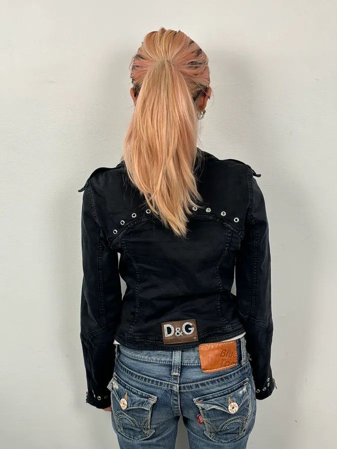 Dolce & Gabbana SS2004 Dolce & Gabbana Black Eyeled Jacket Size S / US 4 / IT 40 - 3 Thumbnail