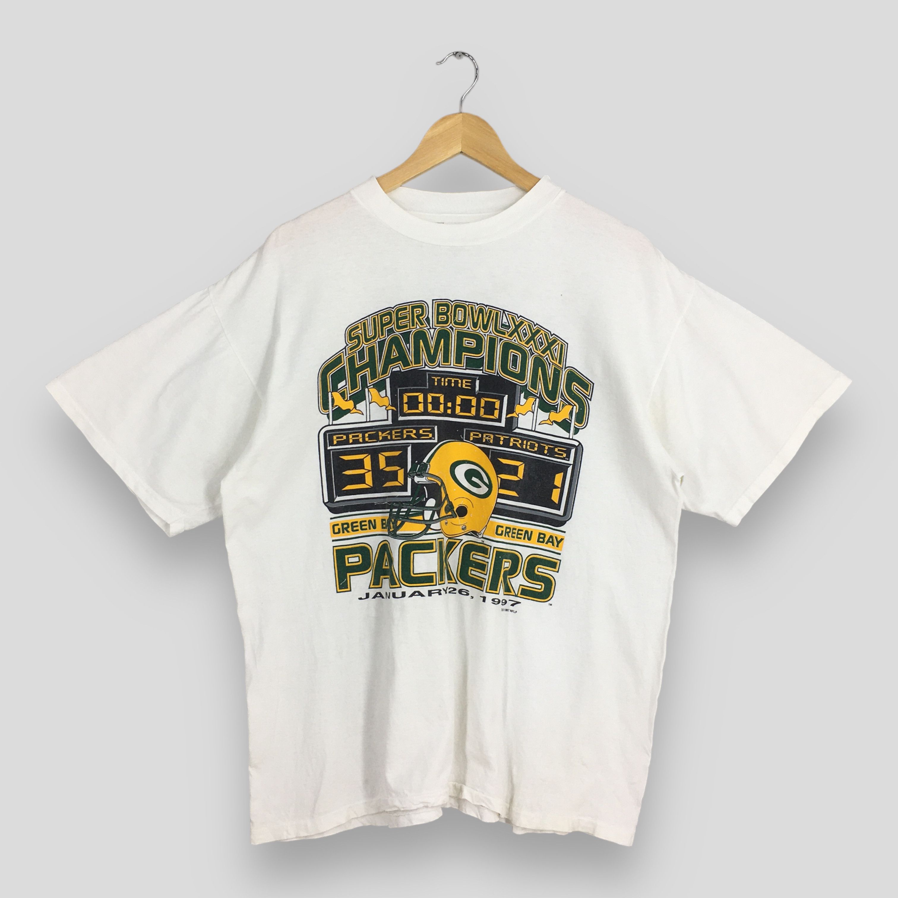 NFL Vintage Green Bay Packers Football NFL Tshirt XLarge Size US XL / EU 56 / 4 - 1 Thumbnail