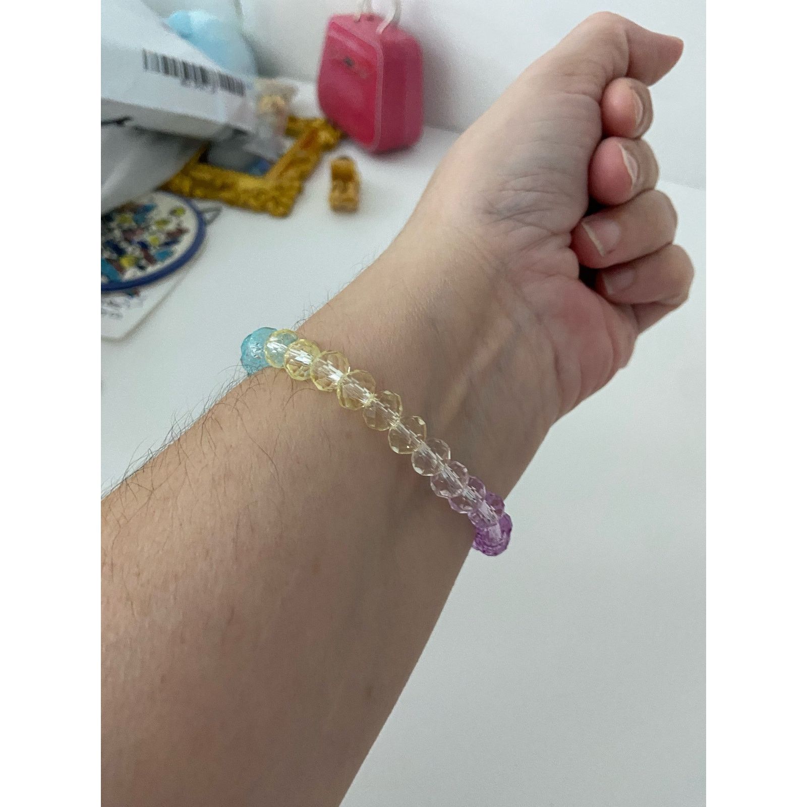 Handmade ombré glass bead bracelet Size ONE SIZE - 2 Thumbnail
