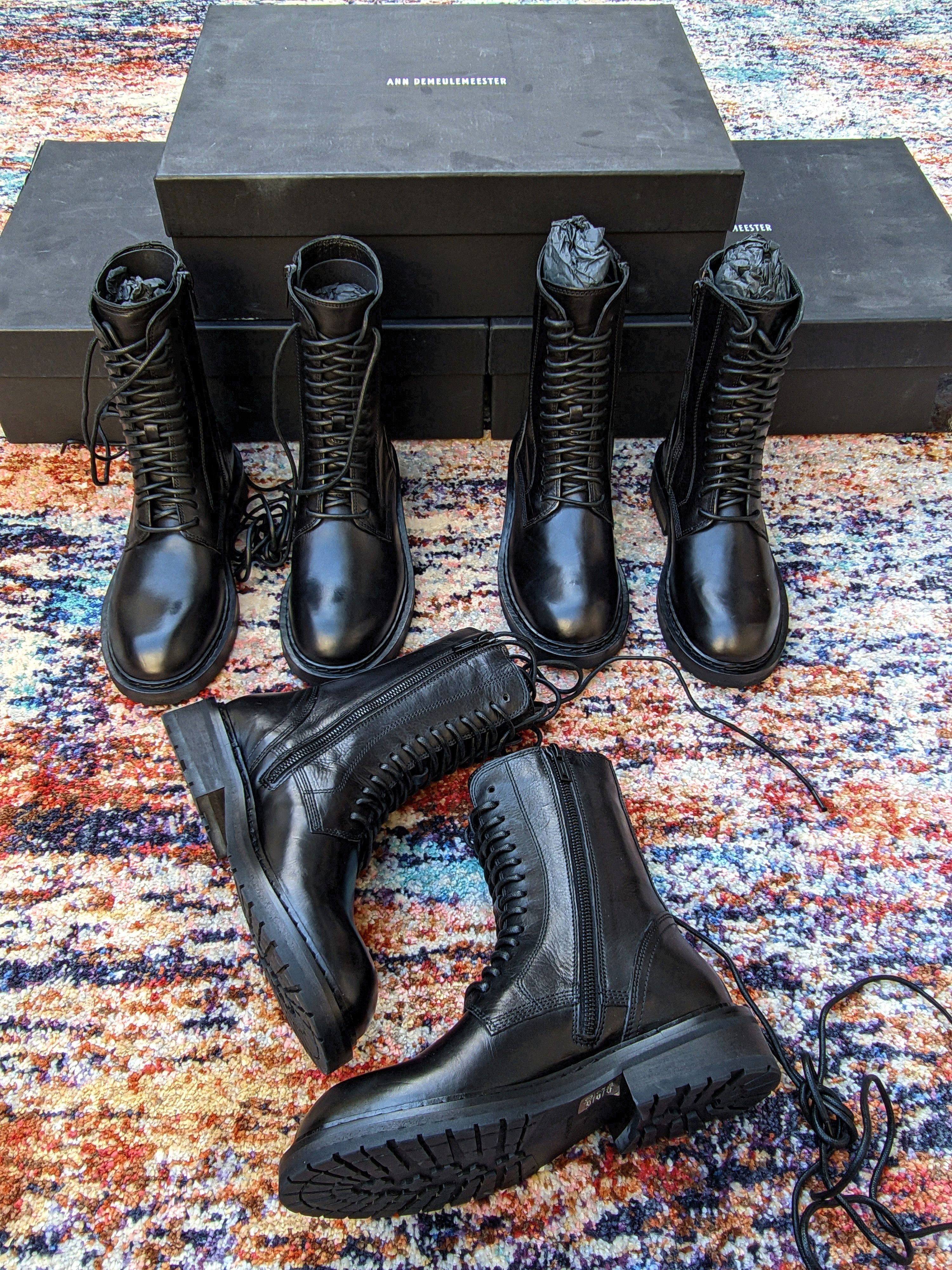 Ann Demeulemeester Ann Demeulemeester leather boots Size US 5 / IT 35 - 1 Thumbnail