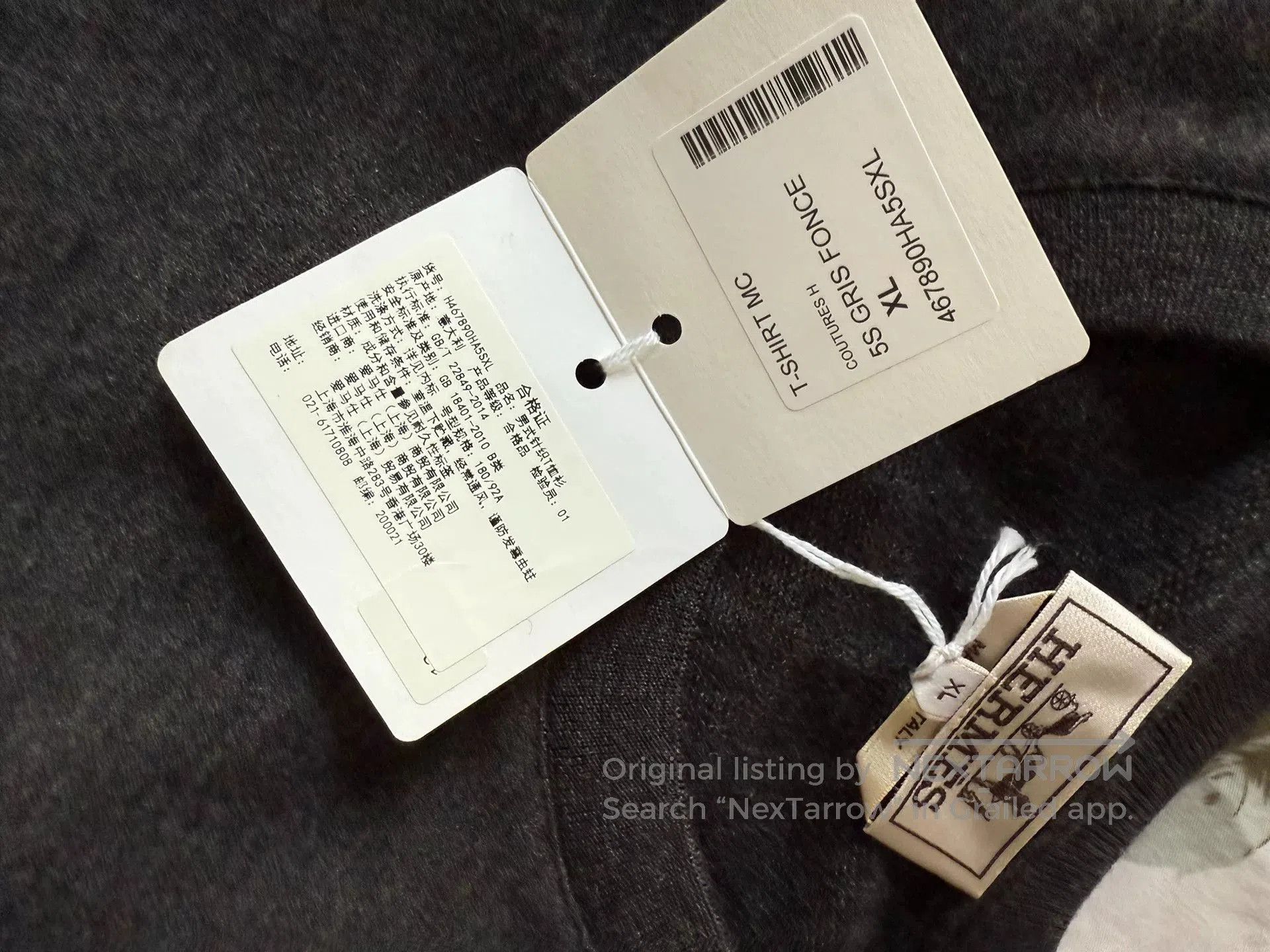 Hermes Hermes Men's Short Sleeve T-Shirt. Size US XL / EU 56 / 4 - 2 Thumbnail