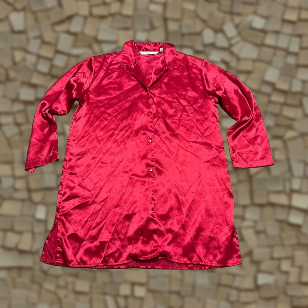 Victoria's Secret Victoria's Secret Dress Shirt Dress Women's M Red Button Long Sleeve Casual Fall Spring Summer Mens Womens Girls Boys Size M / US 6-8 / IT 42-44 - 1 Thumbnail