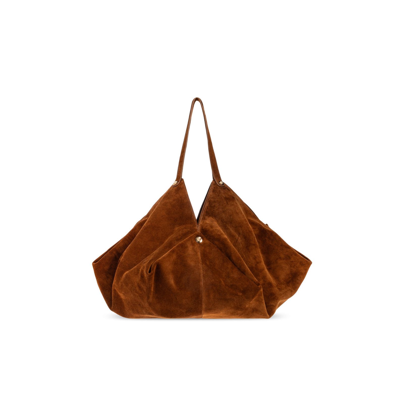 Versace VERSACE Protea Brown Suede Top Handle Bag New & Authentic Size ONE SIZE - 2 Thumbnail