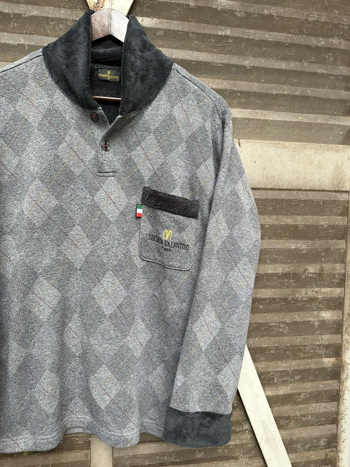 Valentino 👹Vintage Luciano Valentino Furr Collar Long Sleeves Shirt Size US M / EU 48-50 / 2 - 6 Thumbnail