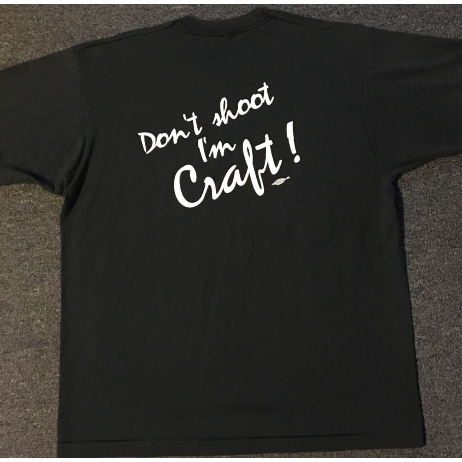Vintage VINTAGE CWA Don’t Shoot I’m Craft! Labor Union Shirt XL USA Single Stitch Black 90s Grunge Shirt Mens Size US XL / EU 56 / 4 - 2 Thumbnail
