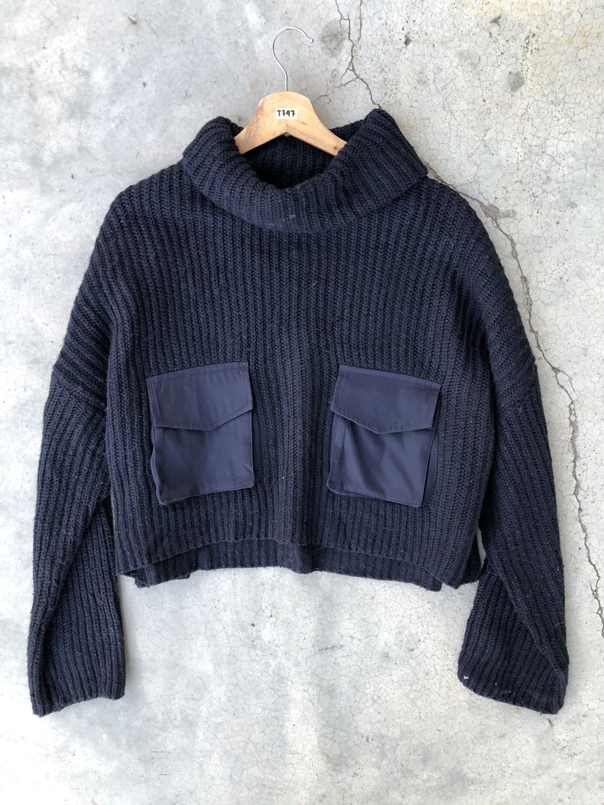 Homespun Knitwear × Zara 🔴ZARA Turtle Neck Crop Top Baggie Knitted Sweate Size XXL / US 16-18 / IT 52-54 - 1 Thumbnail