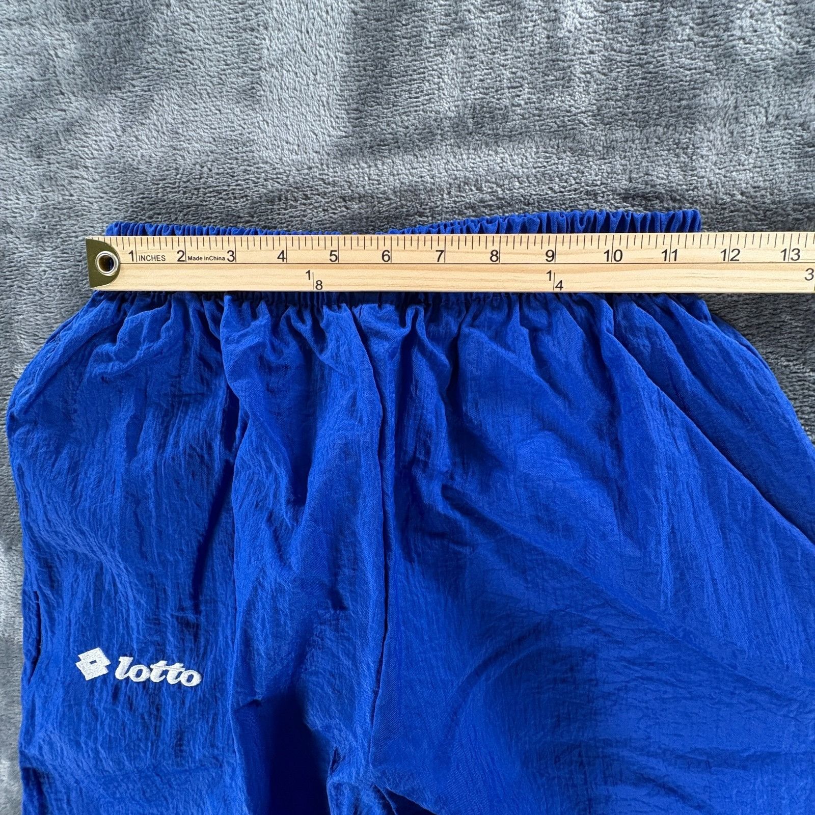 Lotto Sport Vintage Y2K Lotto Soccer Football Blue Athletic Lined Track Size US 26 / EU 42 - 9 Thumbnail