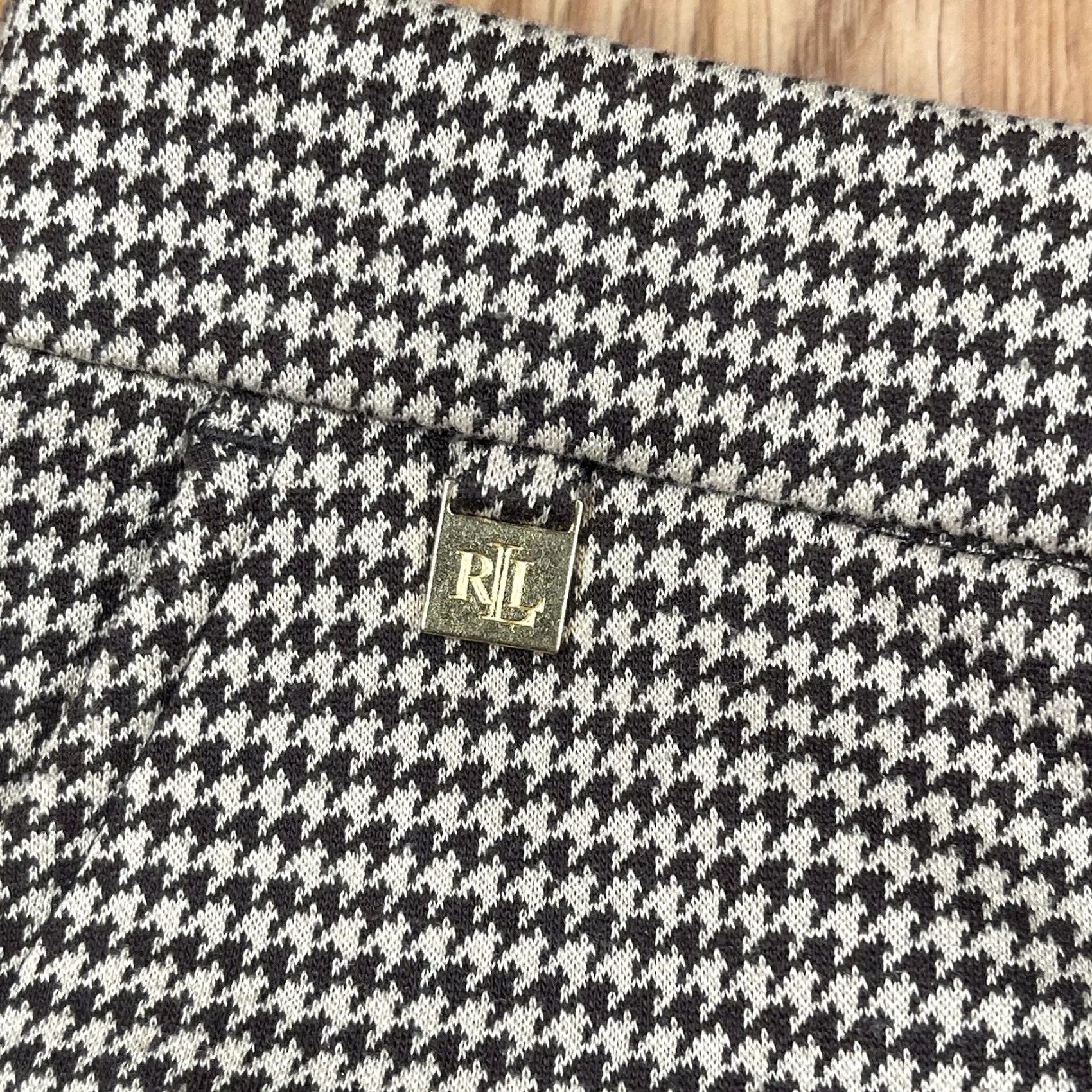 Ralph Lauren Lauren Ralph Lauren Pants Womens M Medium Check Flat Front Chino Dress Slacks Size 32" / US 10 / IT 46 - 3 Thumbnail