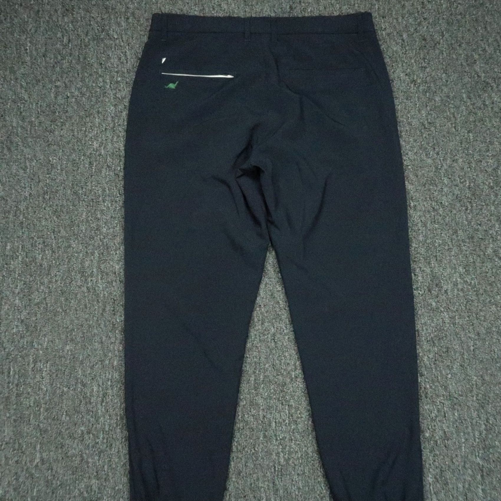 Vintage Primo Pants Mens 33x30 Blue Stretch Ankle Zip Performance Chino Tapered Regular Size US 33 - 5 Thumbnail