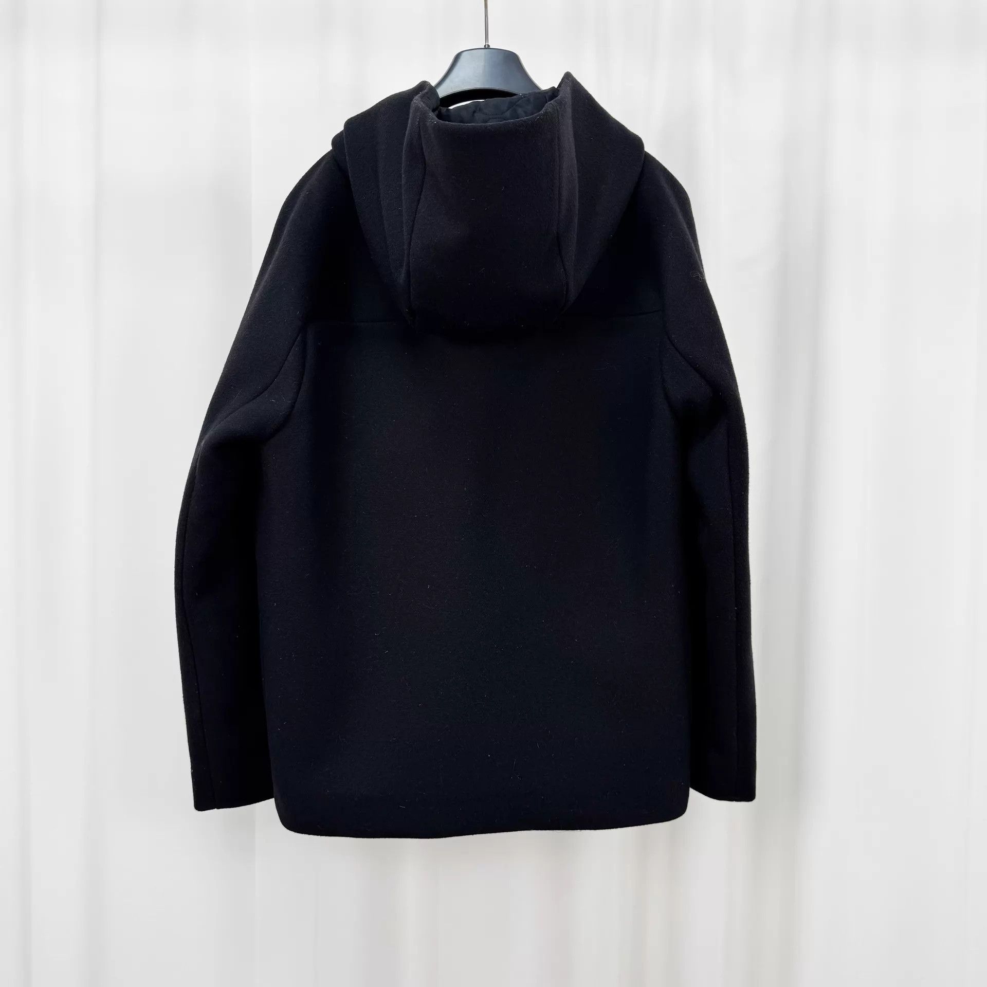 Balenciaga Balenciaga Black Wool Horn Button Coat 50 98 New 1stB Sticky Size US M / EU 48-50 / 2 - 2 Thumbnail