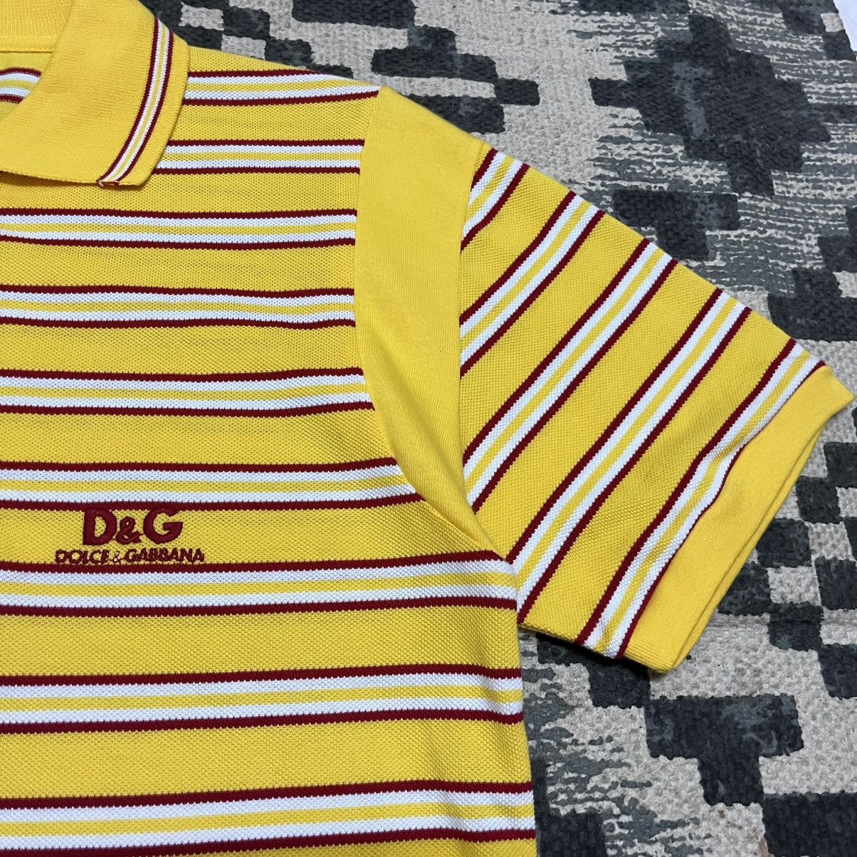 Dolce & Gabbana Authentic Vintage Dolce & Gabbana Stripes Polo Shirt Size US L / EU 52-54 / 3 - 3 Thumbnail
