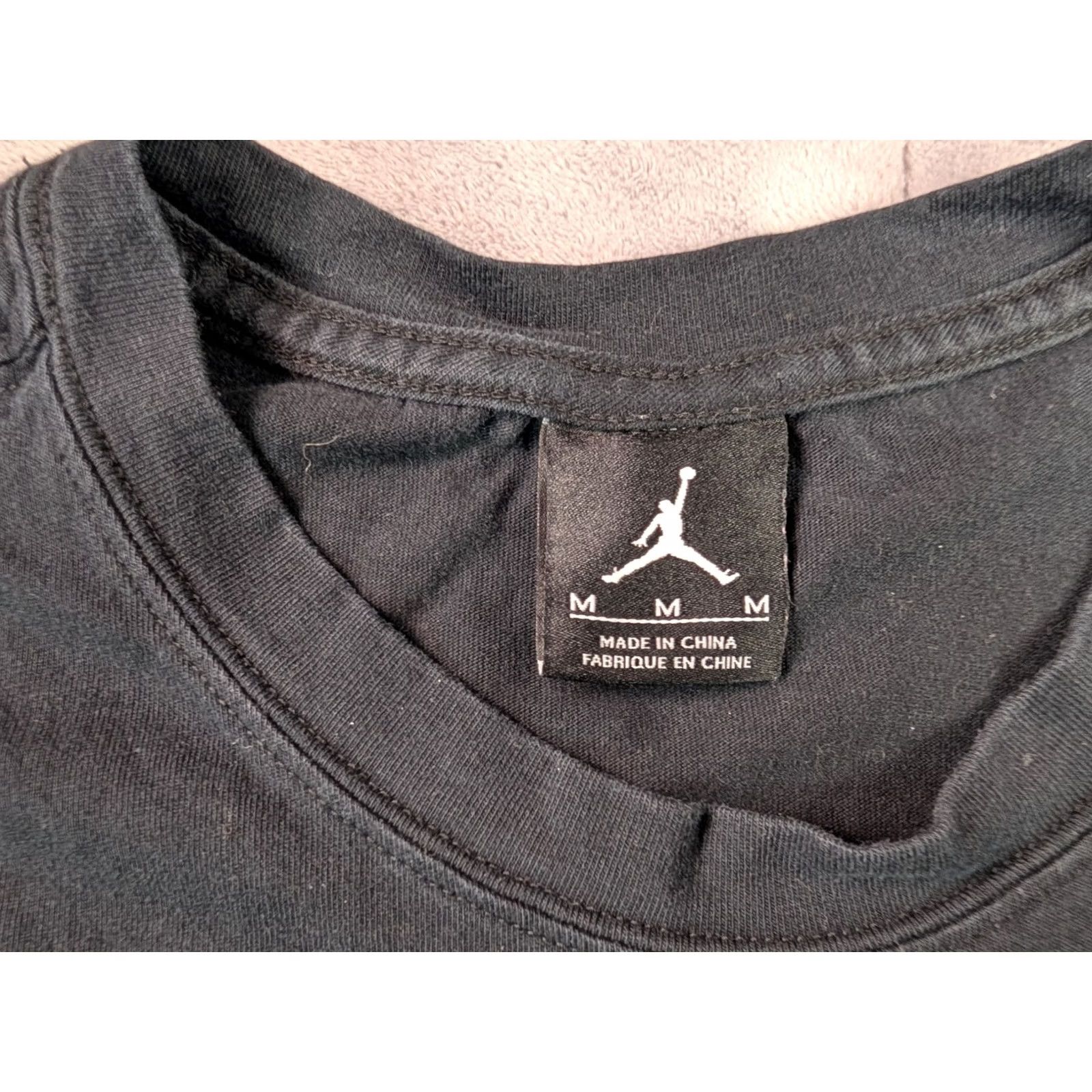 Jordan Brand Air Jordan Space Jam Crewneck Shirt Medium Bugs Bunny Skull 20th Anniversary Men Casual Cotton Blend Black Shirt Jordan 20th Anniversary Mens Size US M / EU 48-50 / 2 - 5 Thumbnail