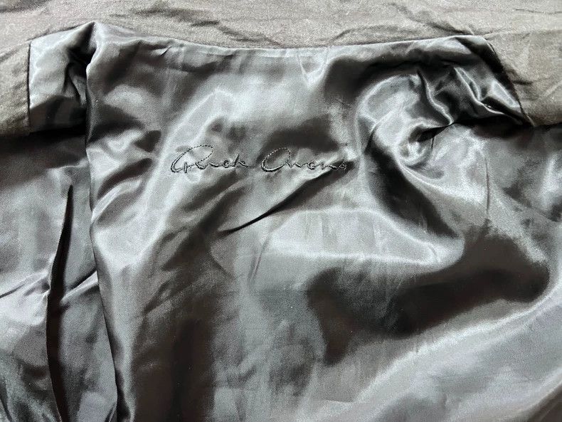 Rick Owens Rick Owens size 4 Black lambskin dovetail standing collar b Size M / US 6-8 / IT 42-44 - 7 Thumbnail