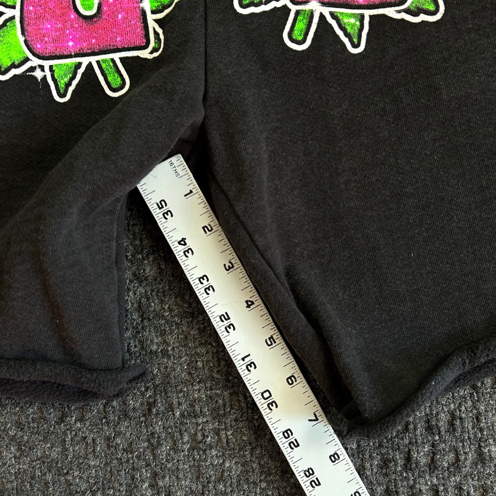 Los Angeles Apparel Los Angeles Apparel Shorts L Heavy Fleece Marijuana 26 Print 14oz Cotton USA Size US 33 - 6 Thumbnail