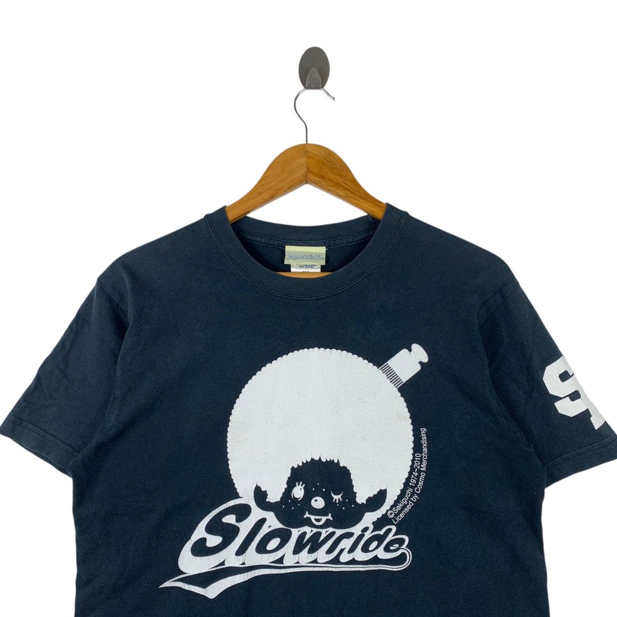 Vintage Vintage SLOWRIDE Street Dance Monchhichi Print Short Shirt Size US M / EU 48-50 / 2 - 2 Thumbnail