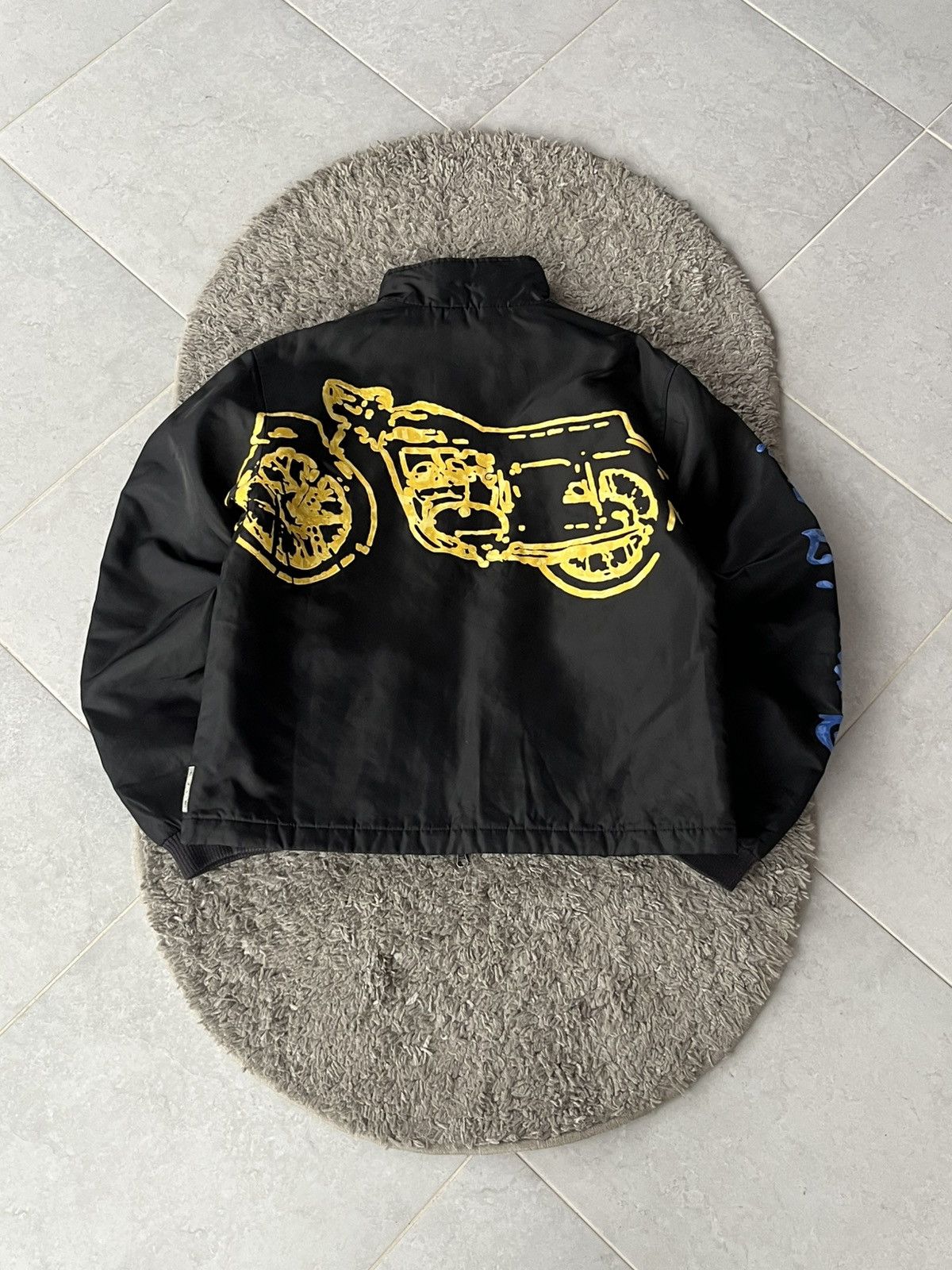 Giorgio Armani Vintage Jacket Armani Jeans BIG LOGO Motorcycle Streetwear Size US M / EU 48-50 / 2 - 1 Thumbnail