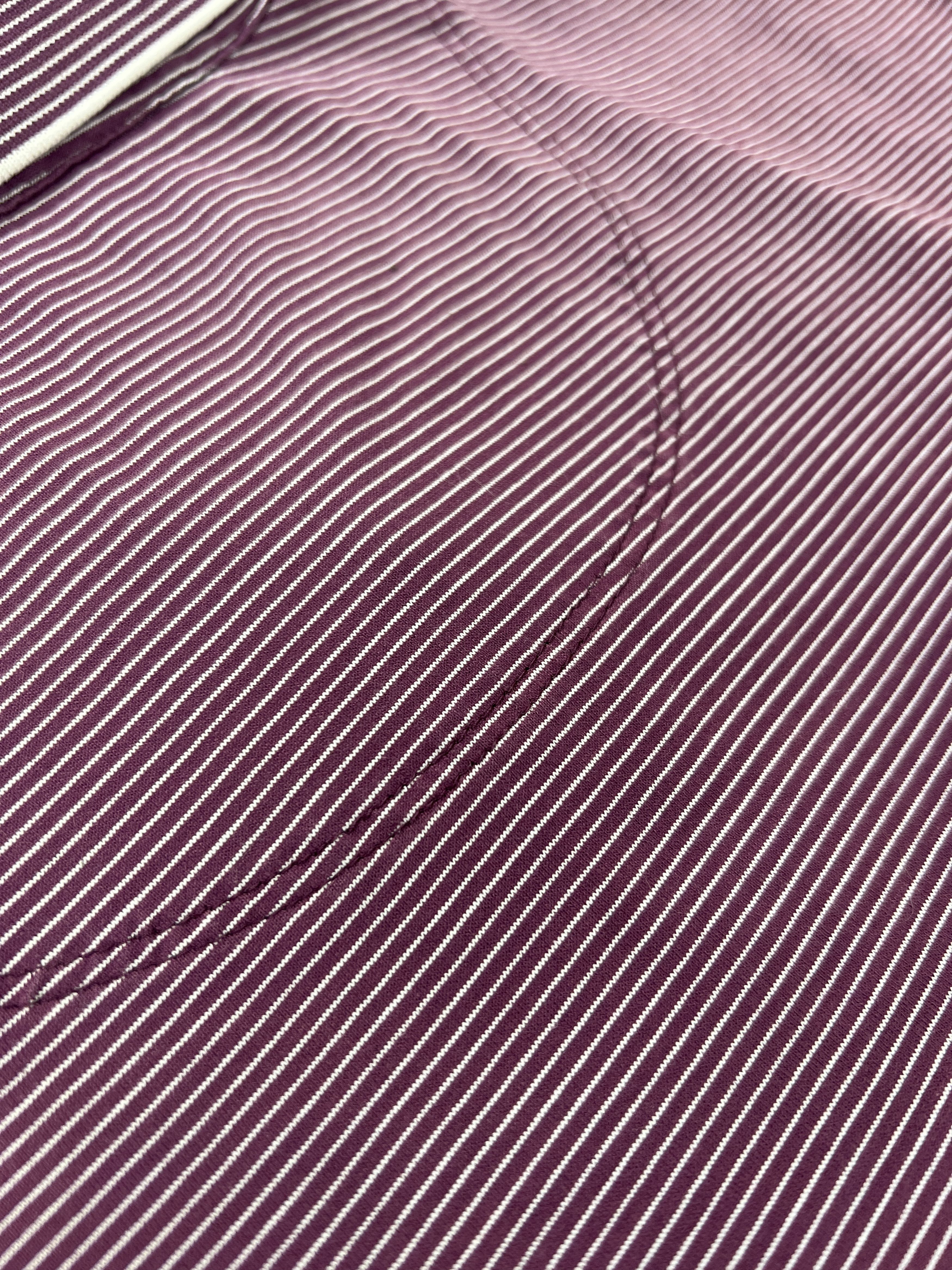 Hugo Boss Hugo Boss Purple Micro-Striped Polo Shirt – Size L Size US L / EU 52-54 / 3 - 12 Thumbnail