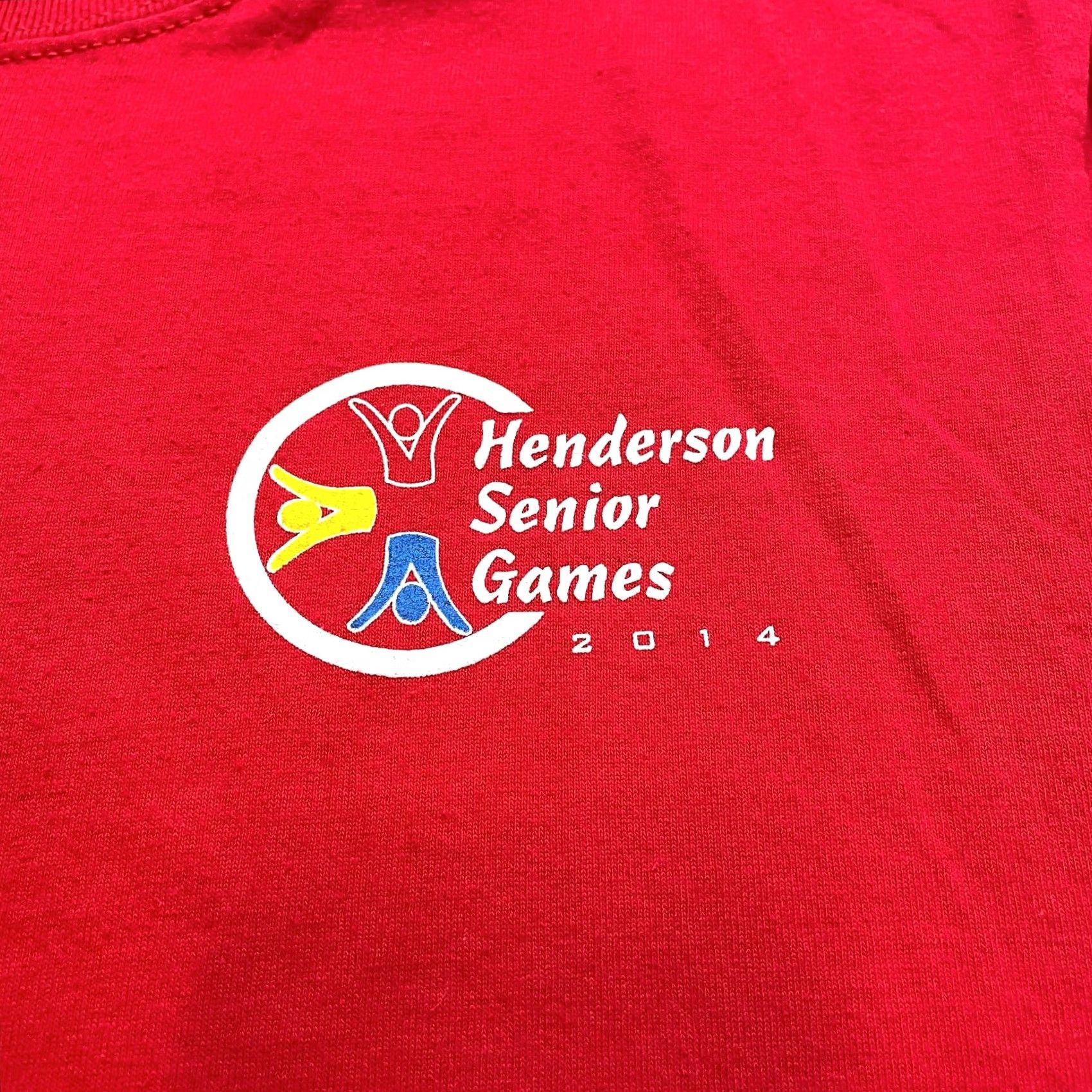 Henderson VINTAGE Unbranded Shirt Adult Small red Cut Off Sleeves Tank Henderson Senior Games Logo Size S / US 4 / IT 40 - 2 Thumbnail