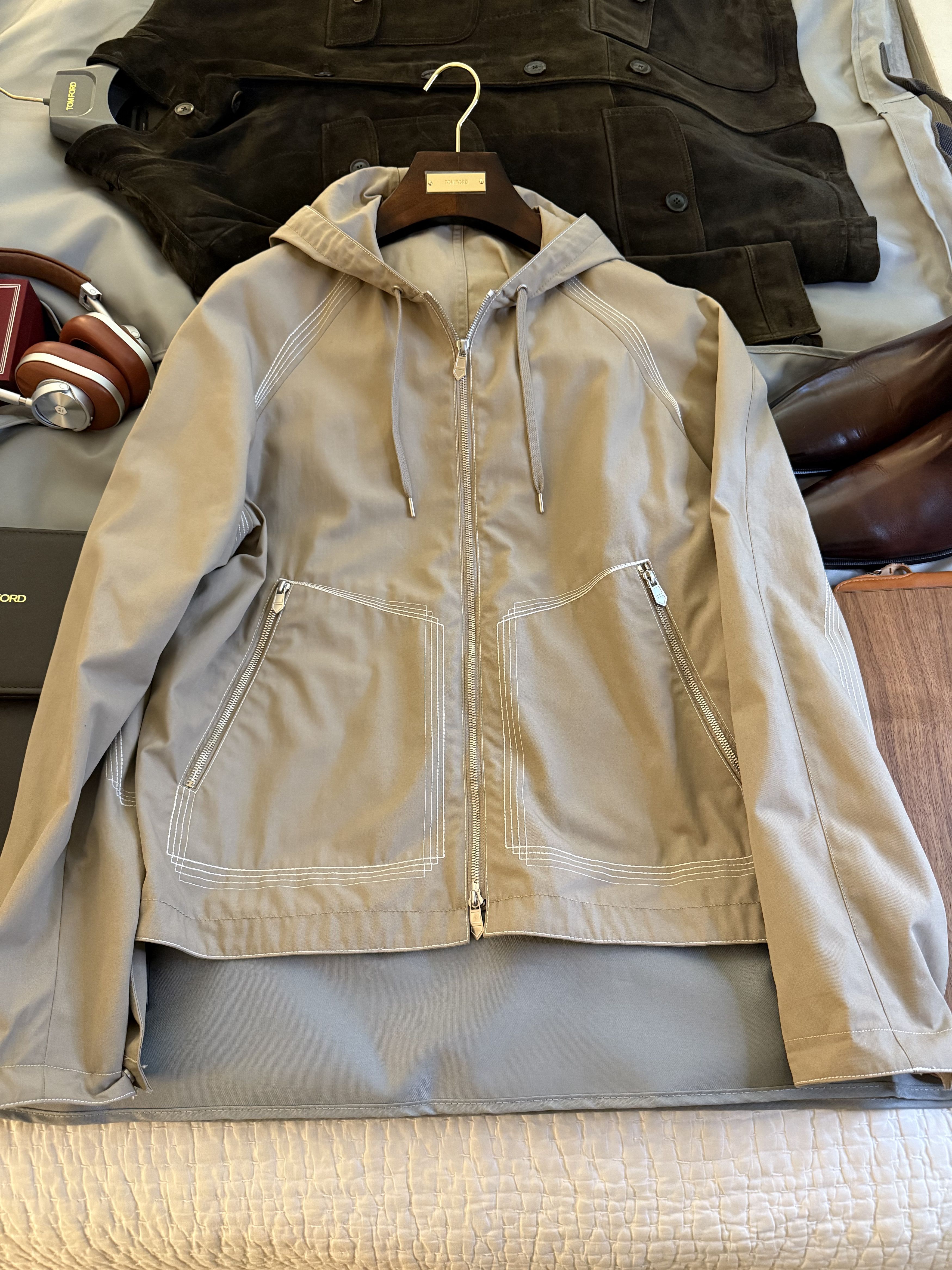 Hermes Best Dressed Rare $5,500 w/tax Hooded Tech Twill Jacket Size US M / EU 48-50 / 2 - 19 Thumbnail