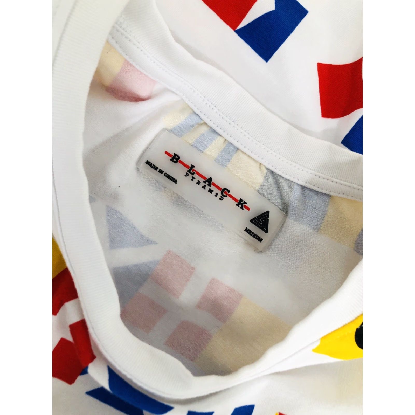 Black Pyramid BLACK PYRAMID BP18 - Embroidered Flag White Shirt M Mens Sm/Md Size US M / EU 48-50 / 2 - 6 Thumbnail