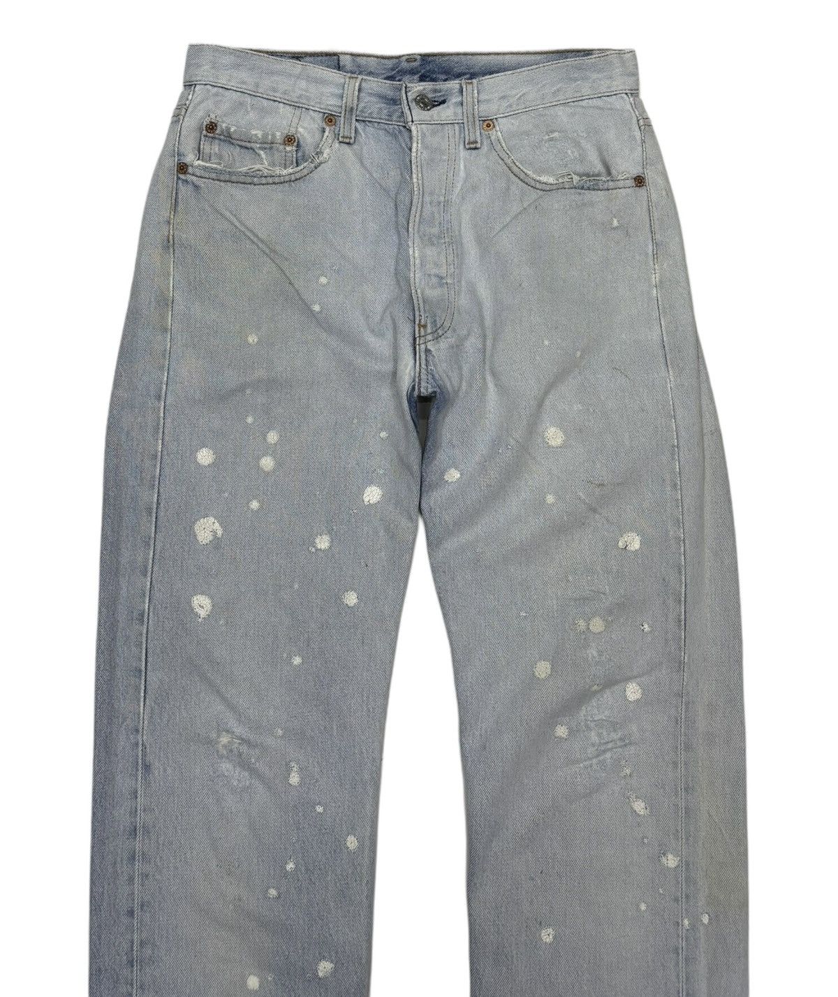 Levi's VINTAGE LEVIS 501 PAINTER JEANS DISTRESSED DENIM Size US 30 / EU 46 - 7 Thumbnail