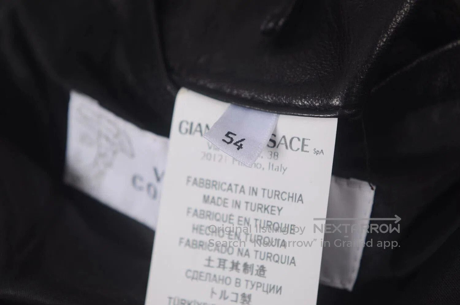 Versace Versace Men's Leather Jacket. Size US L / EU 52-54 / 3 - 6 Thumbnail