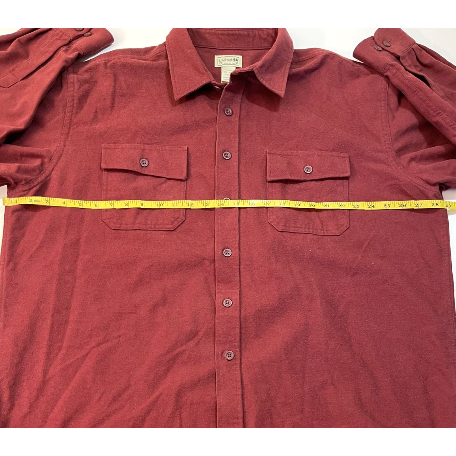 Vintage VINTAGE L.L. Bean 90s Chamois Flannel Button Front Shirt XXL Red Outdoor Mens Size US XXL / EU 58 / 5 - 5 Thumbnail