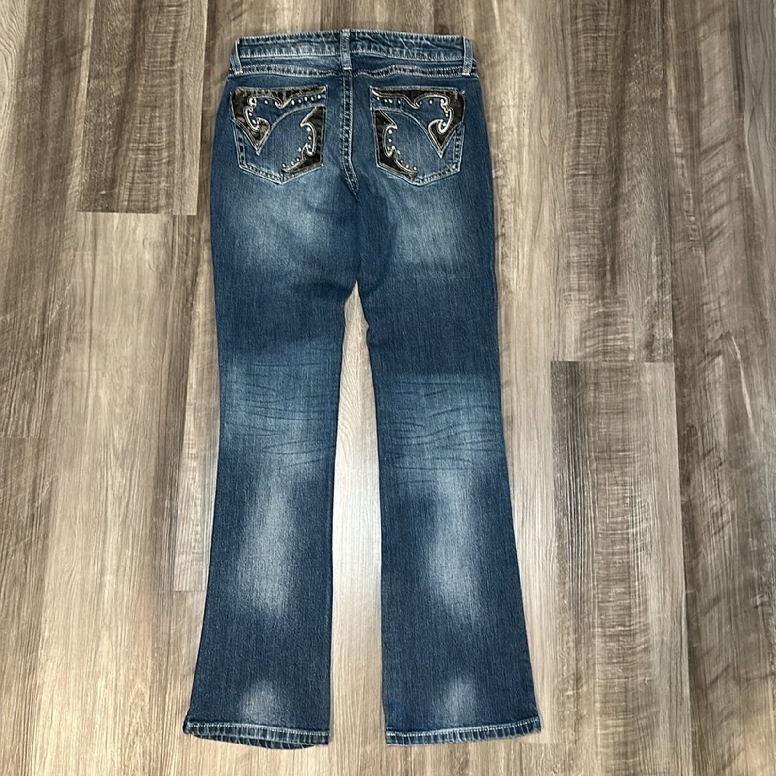 Wrangler Rock 47 Wrangler Low Rise Boot Cut Jeans - 5/6x32 Size 28" / US 6 / IT 42 - 2 Thumbnail