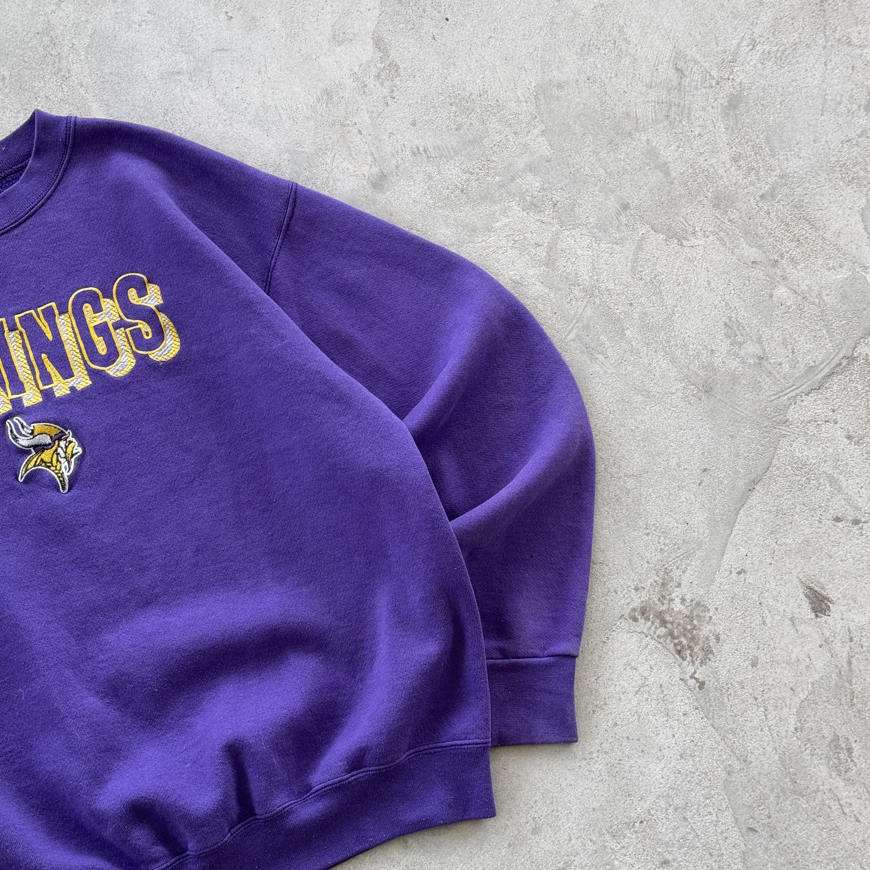 Tultex Vintage Tultex Minnesota Vikings Sweatshirt Purple Size L Size US L / EU 52-54 / 3 - 2 Thumbnail