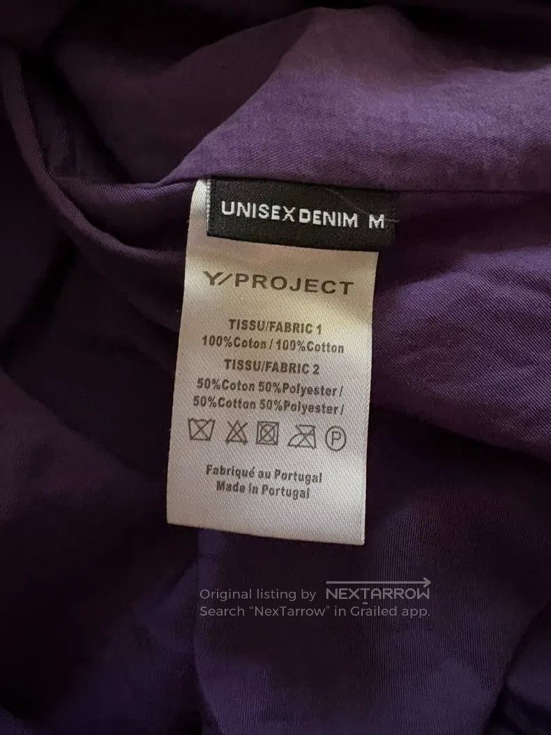 Y/Project Y/PROJECT Size M Double zipper pleated lapel purple shirt l Size US M / EU 48-50 / 2 - 4 Thumbnail