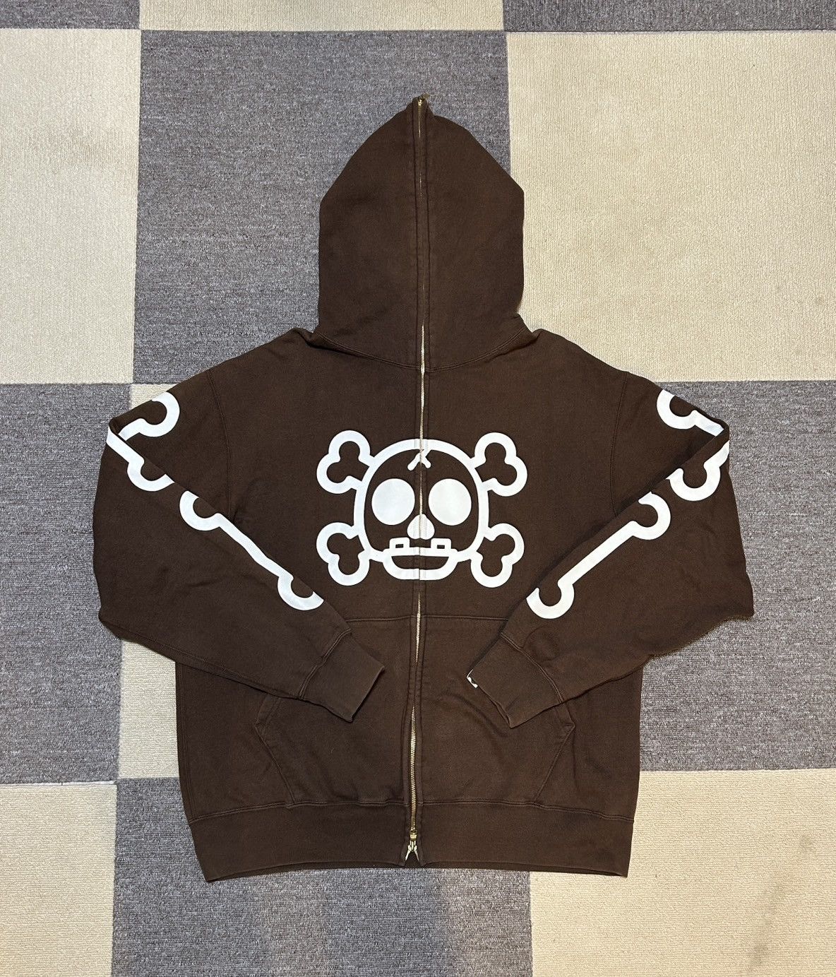 Bape OG Bape Brown Baby Milo Bone Full Zip Hoodie Size US L / EU 52-54 / 3 - 1 Thumbnail
