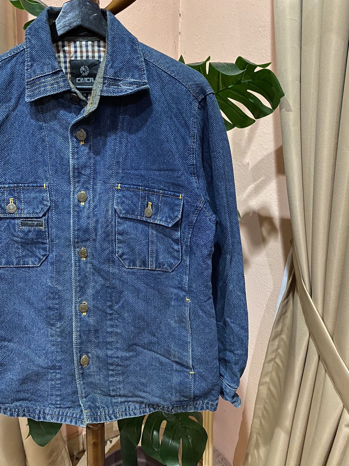 Indigo × Japanese Brand CIMCA Blue Indigo Denim Jacket – Vintage Styled Button-Up Size US M / EU 48-50 / 2 - 4 Thumbnail