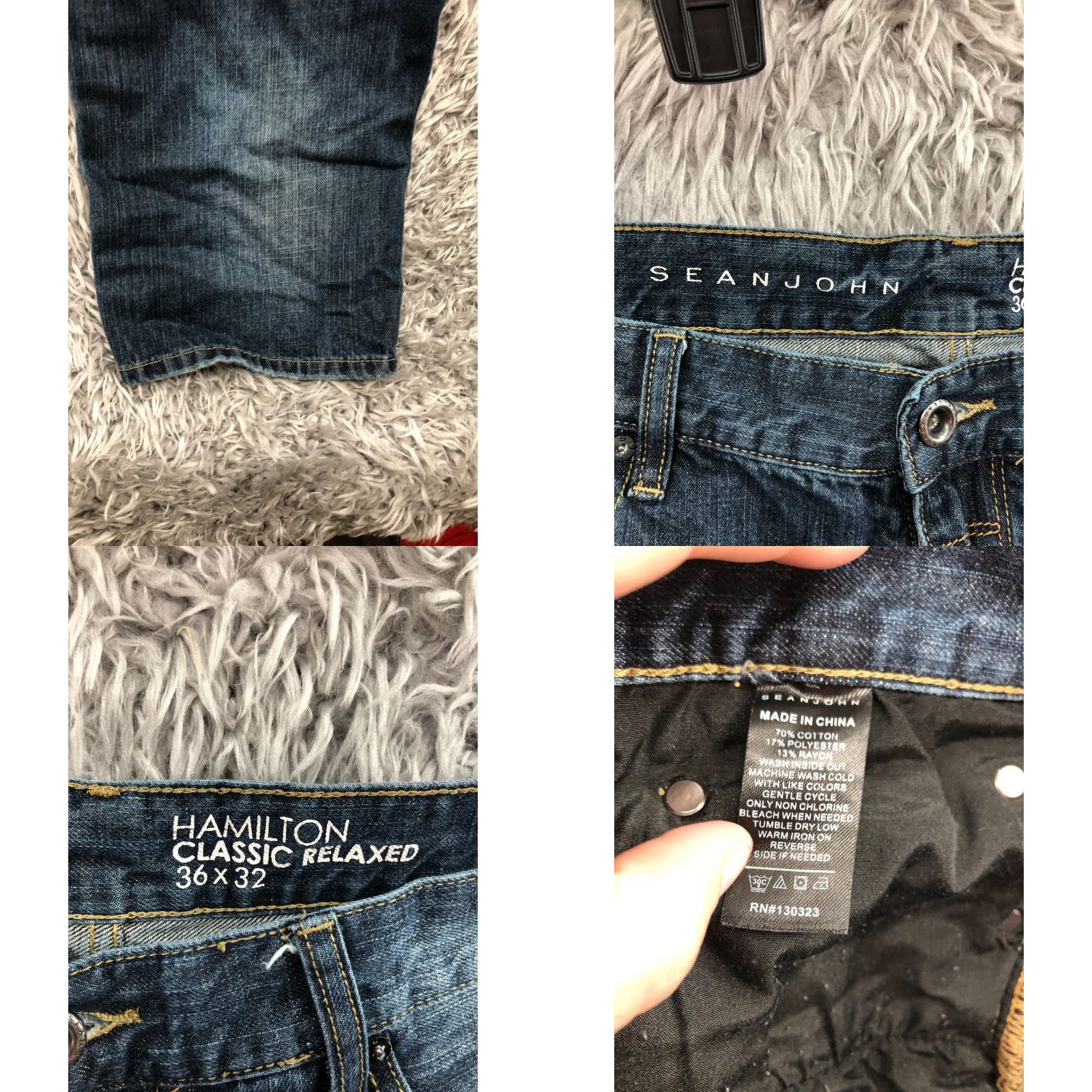 Sean John Sean John Jeans Hamilton Classic Relaxed Straight Size 36x32 Mens Blue Jeans Size US 36 / EU 52 - 8 Thumbnail