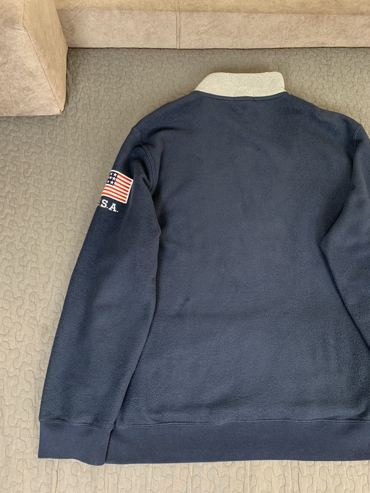 Polo Ralph Lauren Polo Ralph Lauren USA Big Logo Fleece Pullover Size US XXL / EU 58 / 5 - 19 Thumbnail