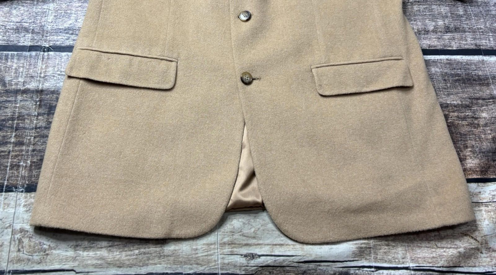 Joseph & Lyman Joseph & Lyman for Bloomingdales Blazer Jacket 44 Camel Hair Size 44R - 6 Thumbnail