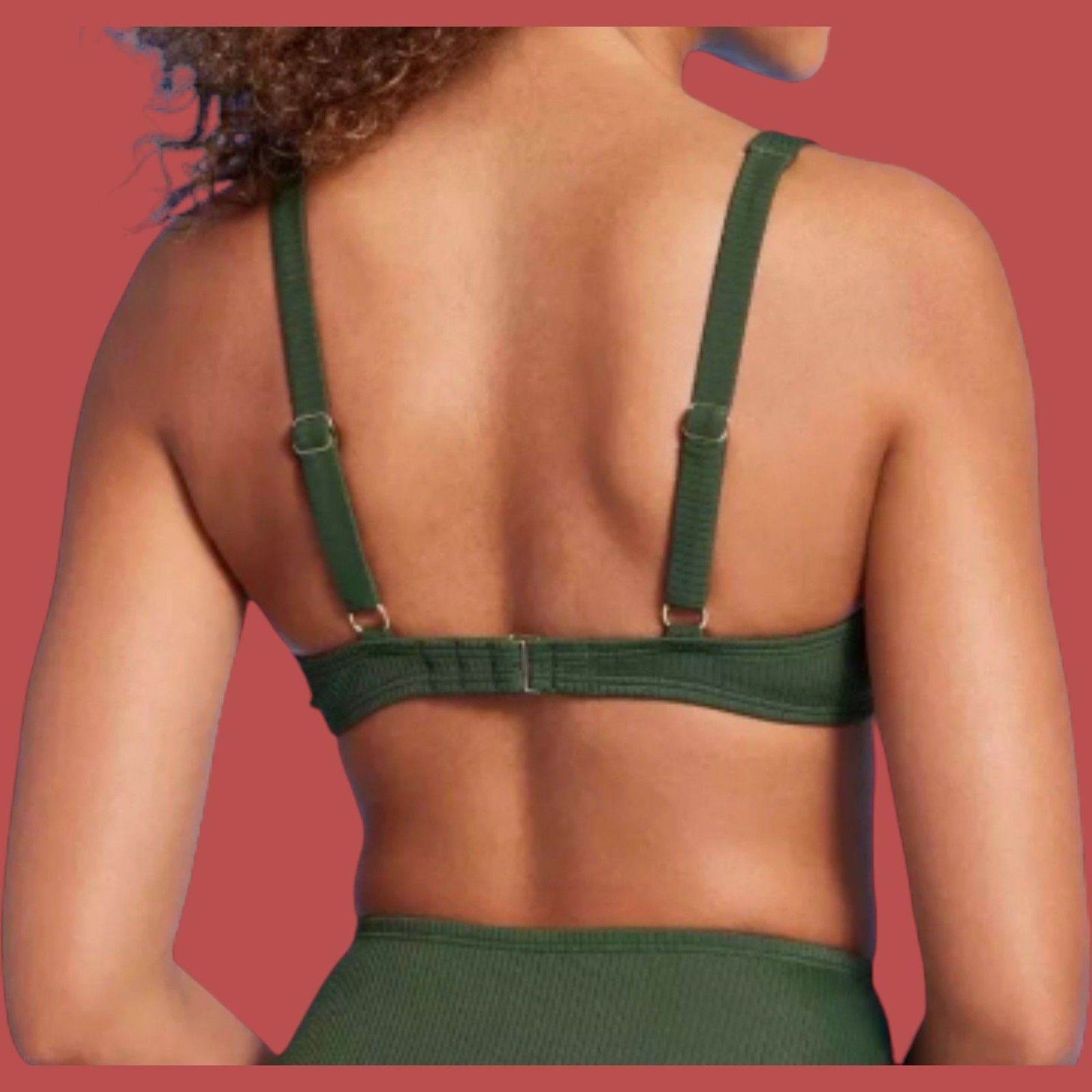 Other Shade & Shore - Women's Retro Ribbed Underwire Bikini Top - Size ONE SIZE - 2 Thumbnail