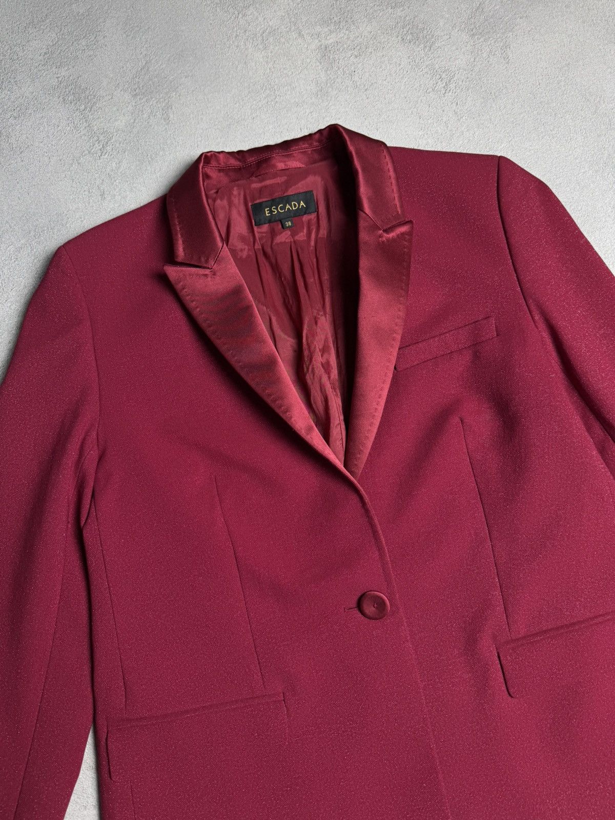 Escada ESCADA Virgin Wool Blazer Jacket Size S / US 4 / IT 40 - 3 Thumbnail