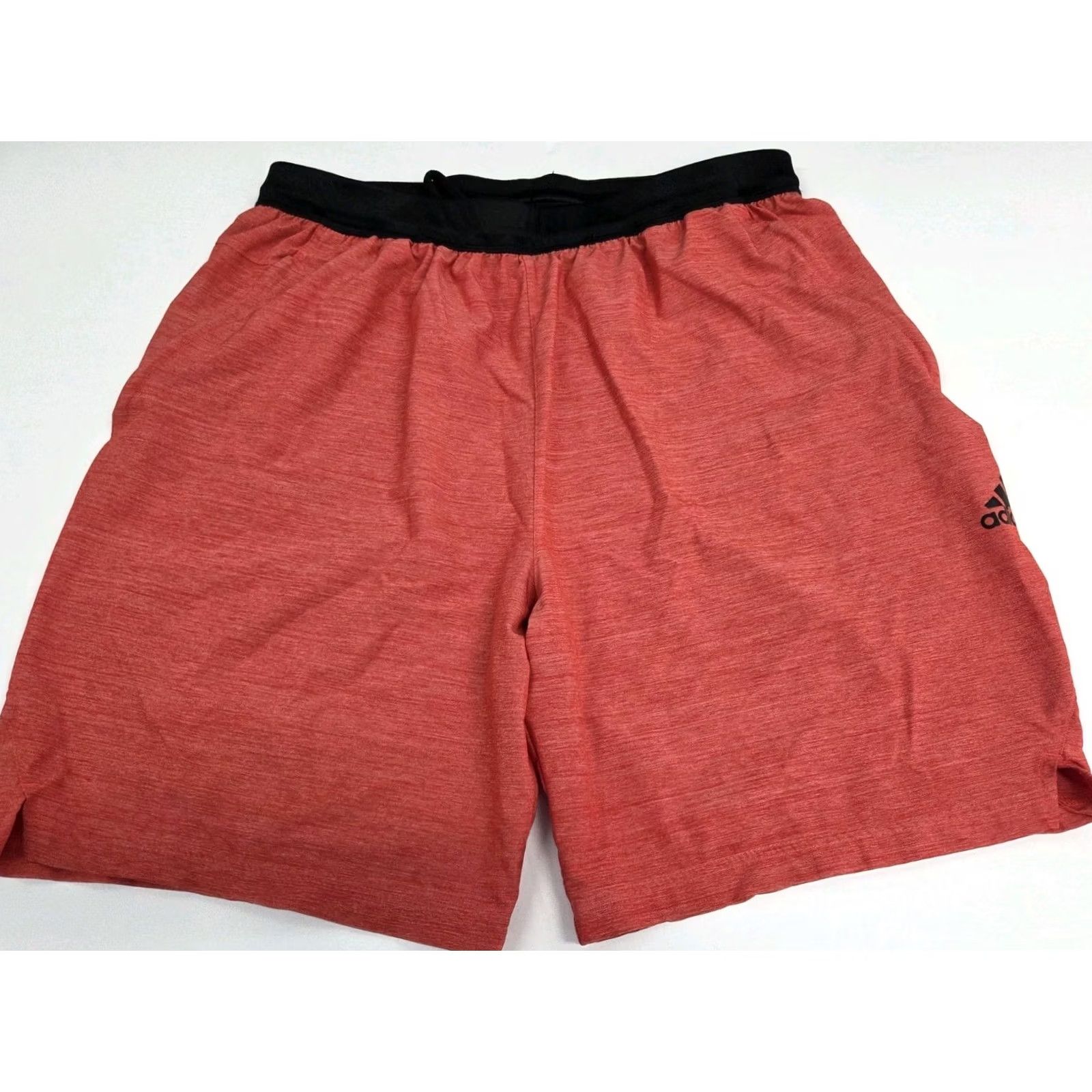Adidas Adidas Men's Aeroready Shorts Zip Pockets Drawstring XL Regular 8in Inseam Reddish/Orange Athletic Activewear Sports Gym & Training Mens Size US 36 / EU 52 - 2 Thumbnail