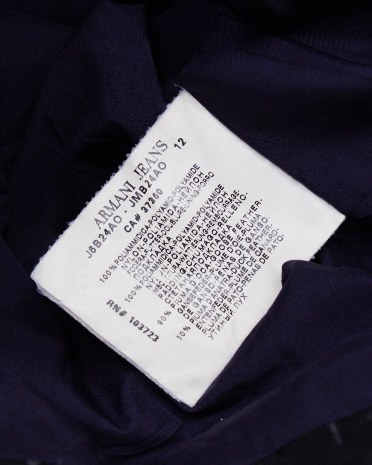 Armani 2010S ARMANI JEANS PREMIUM DOWN HOODED BLACK JACKET Size US L / EU 52-54 / 3 - 10 Thumbnail