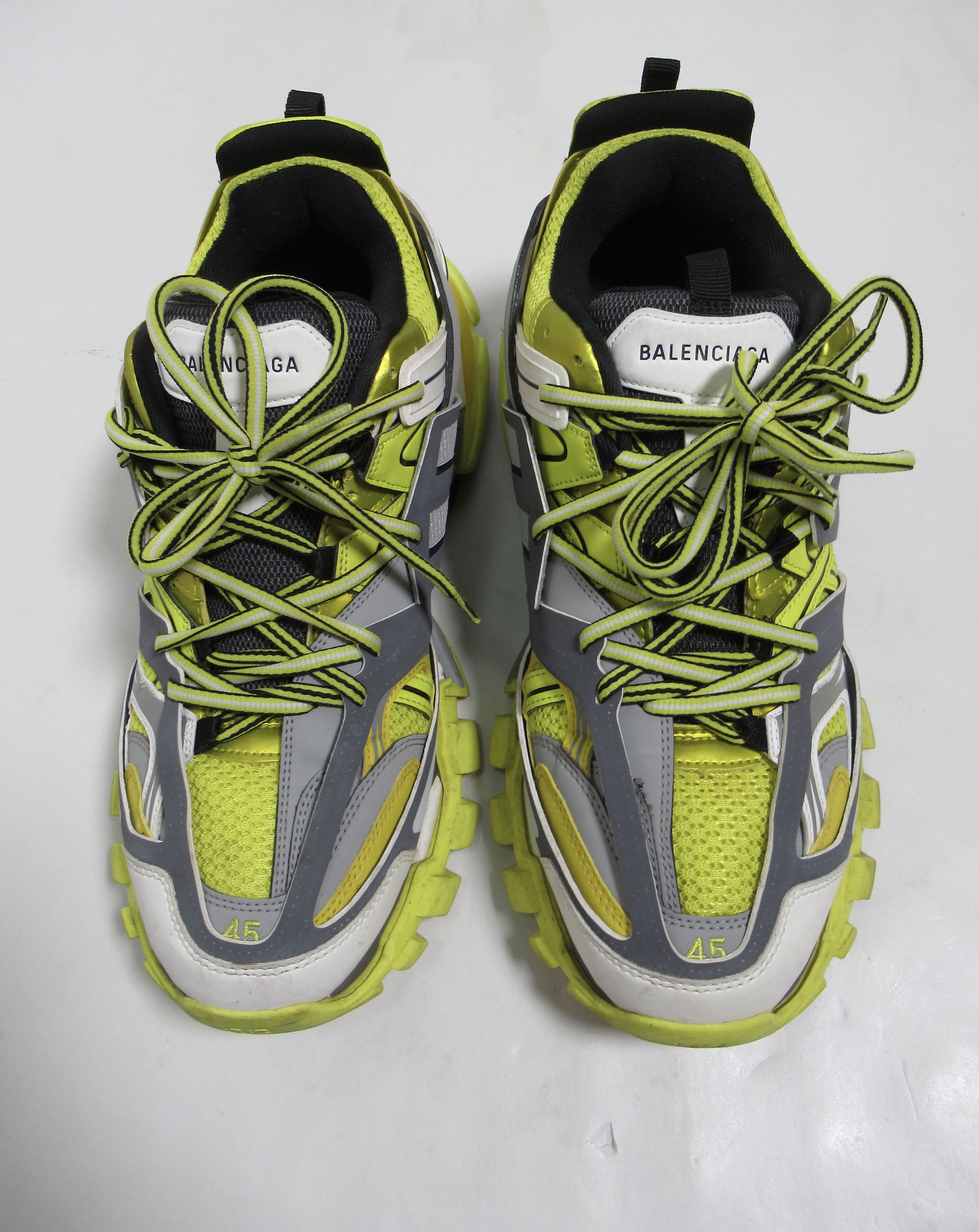 Balenciaga Balenciaga Men's Track Trainer "Yellow Grey" 542023 Size US 12 / EU 45 - 2 Thumbnail