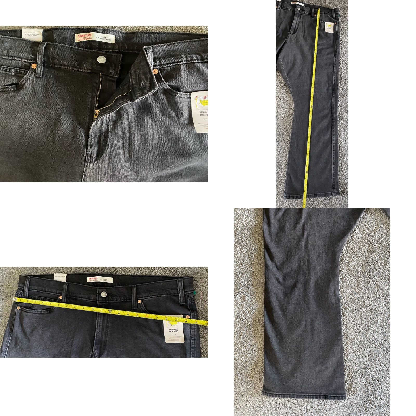 Levi's **Levi's Heritage Kick Boot Jean Women's Size 18 W34 Black** User: Levi's Heritage Kick Boot Jean Women's Size 18 W34 Black Size 40" / US 18 - 9 Thumbnail